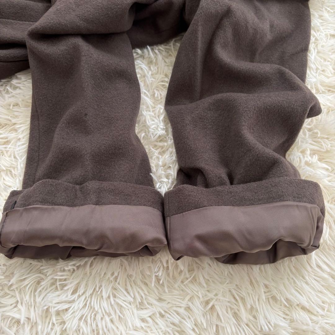 イヴサンローラン プールオム カシミヤ混ロングコート メンズL ライトブラウン