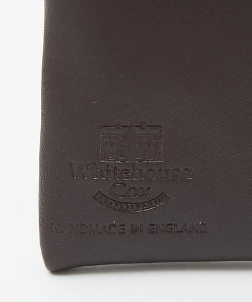 新品 茶 ホワイトハウスコックス ジップケース S1954  ケース 財布