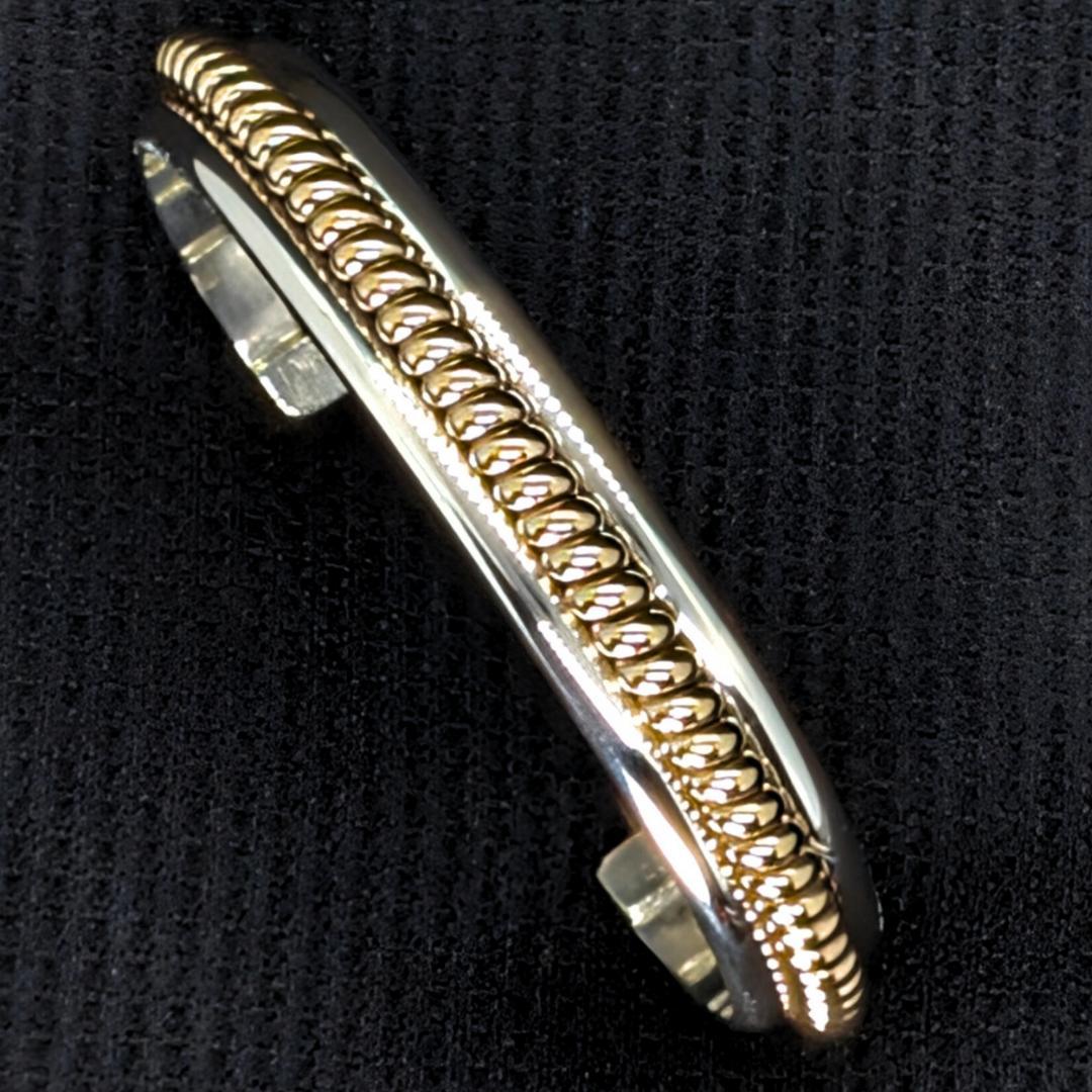 【極美品】Navajo Tahe バングル／12K GF×SV925／迅速発送