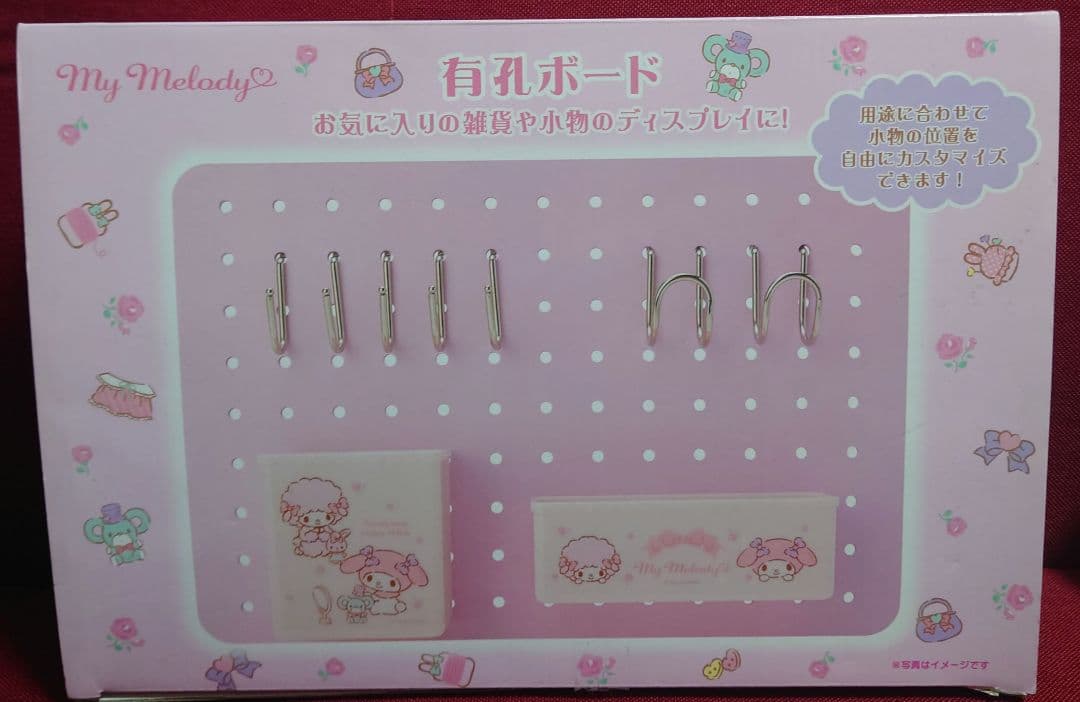 入手困難☆My Melody 有孔ボード フック付き
