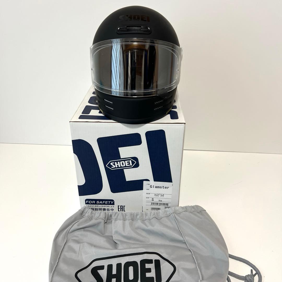 SHOEI Glamster Sサイズ 55cm マットブラック 2020袋付き