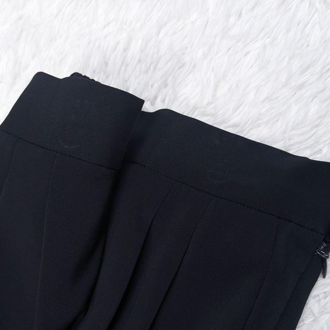 グリーンレーベルリラクシング パンツスーツ 黒 カチリラ ノーラペル 38&36