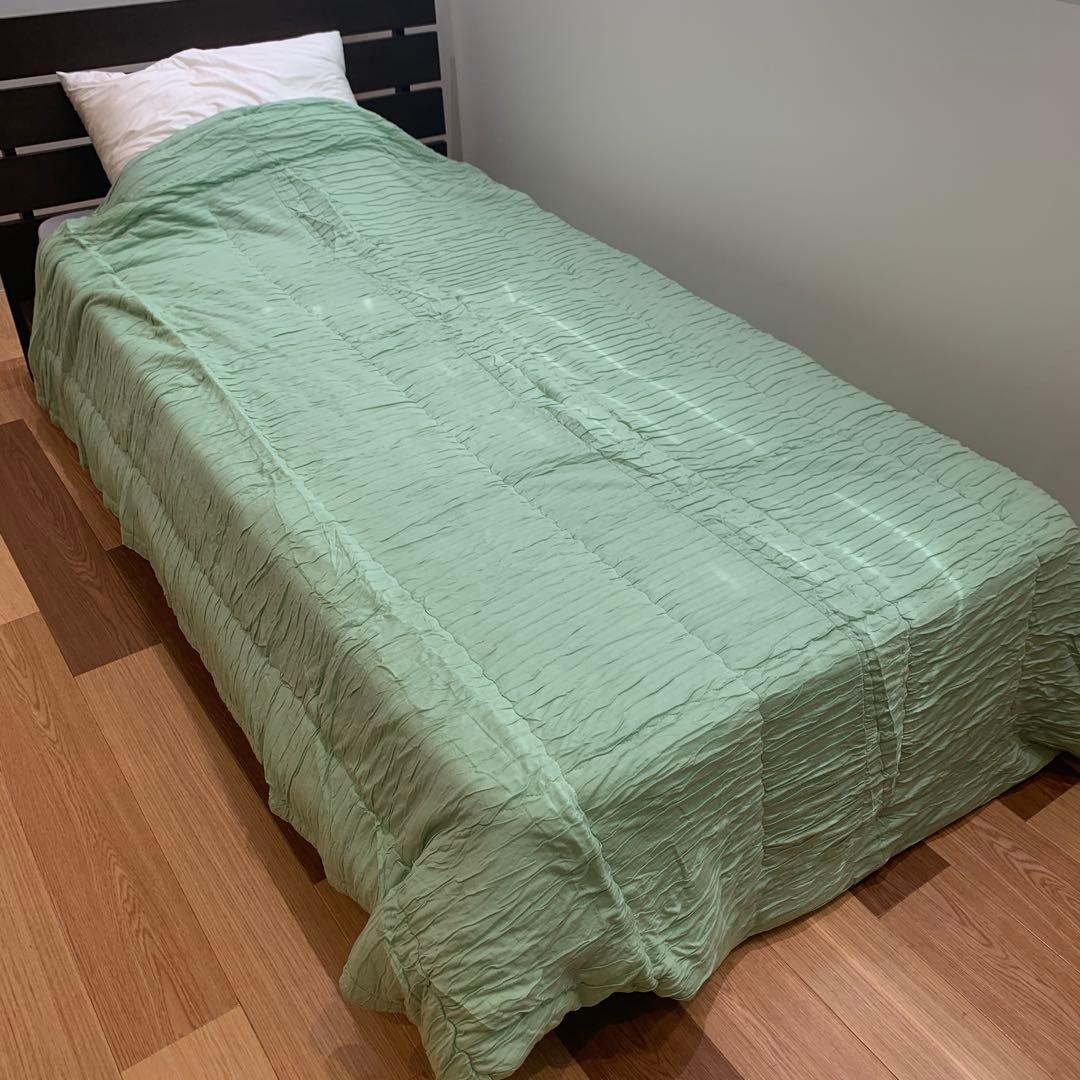 新品　日本製　マシュマロブランケット　テンセル使用　大判　もちもち　グリーン