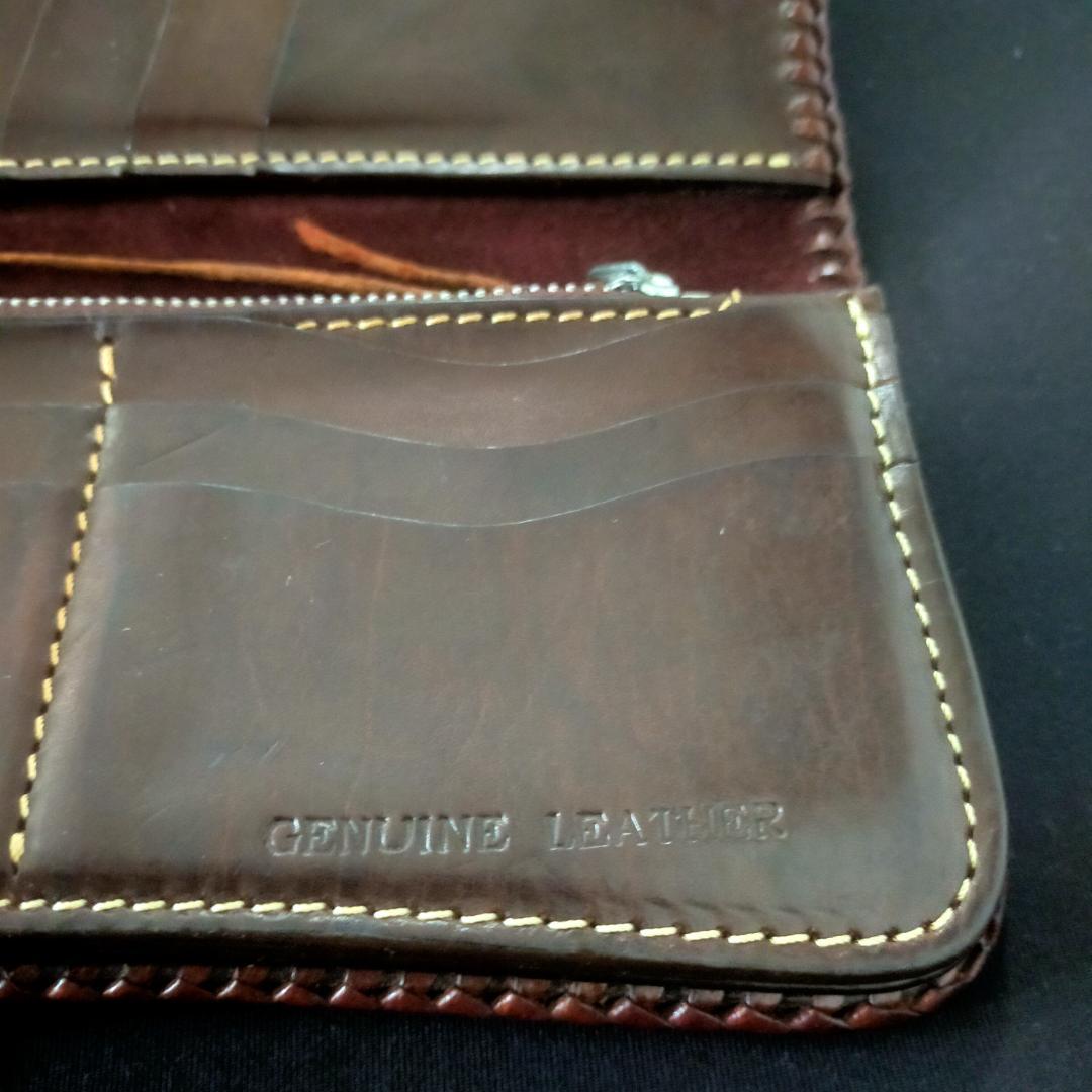 美品 GODANE ゴダン 長財布 クロコダイルレザー製 ターコイズコンチョ