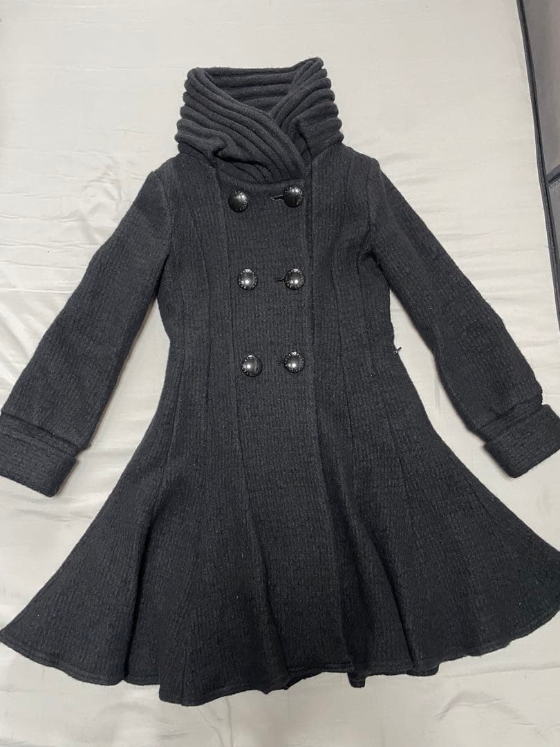 エポカ ダブルブレストコート ブラック