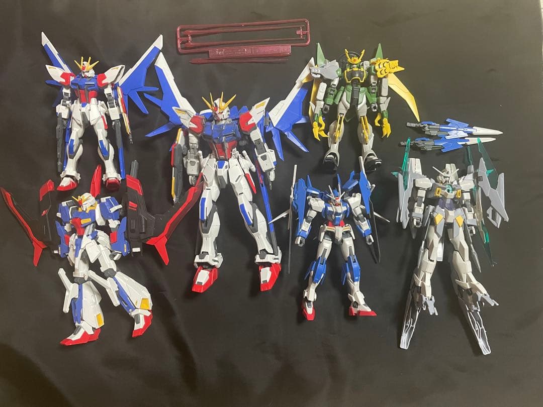 MG、HG ビルド系ガンプラ 素組み (1部塗装あり)