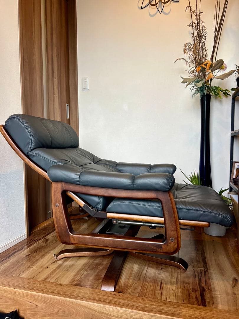 mama様限定◆富士ファニチアFUJI FURNITURE 本革チェア単品