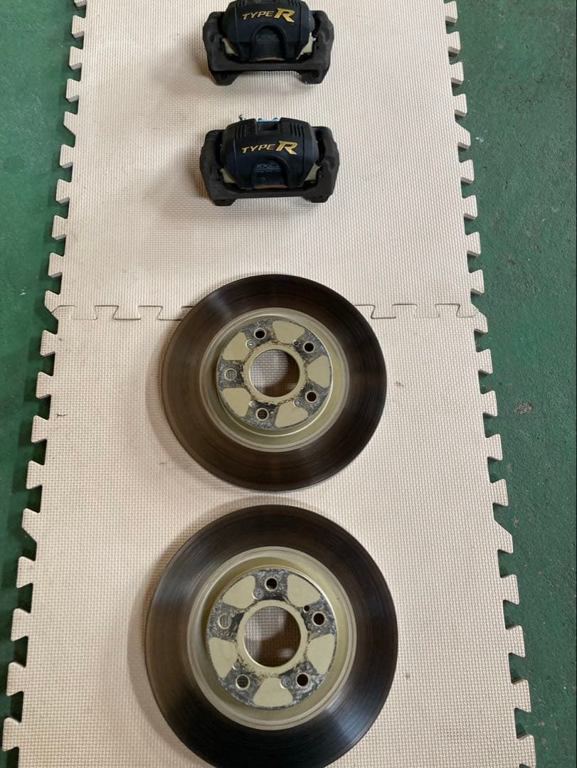 シビック FN2 タイプR ユーロ ブレーキ キャリパー ローター 左右 セット