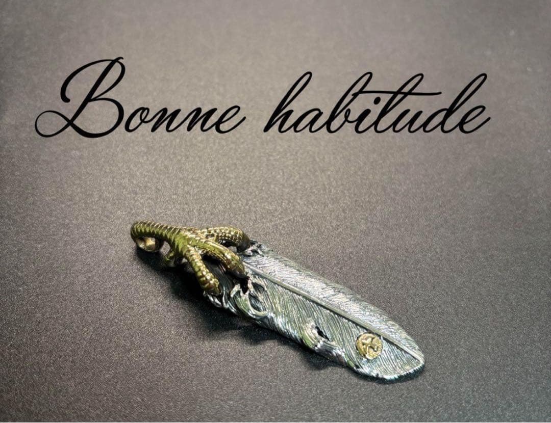 silver925 ペンダントトップ　フェザー イーグル ゴールド シルバー