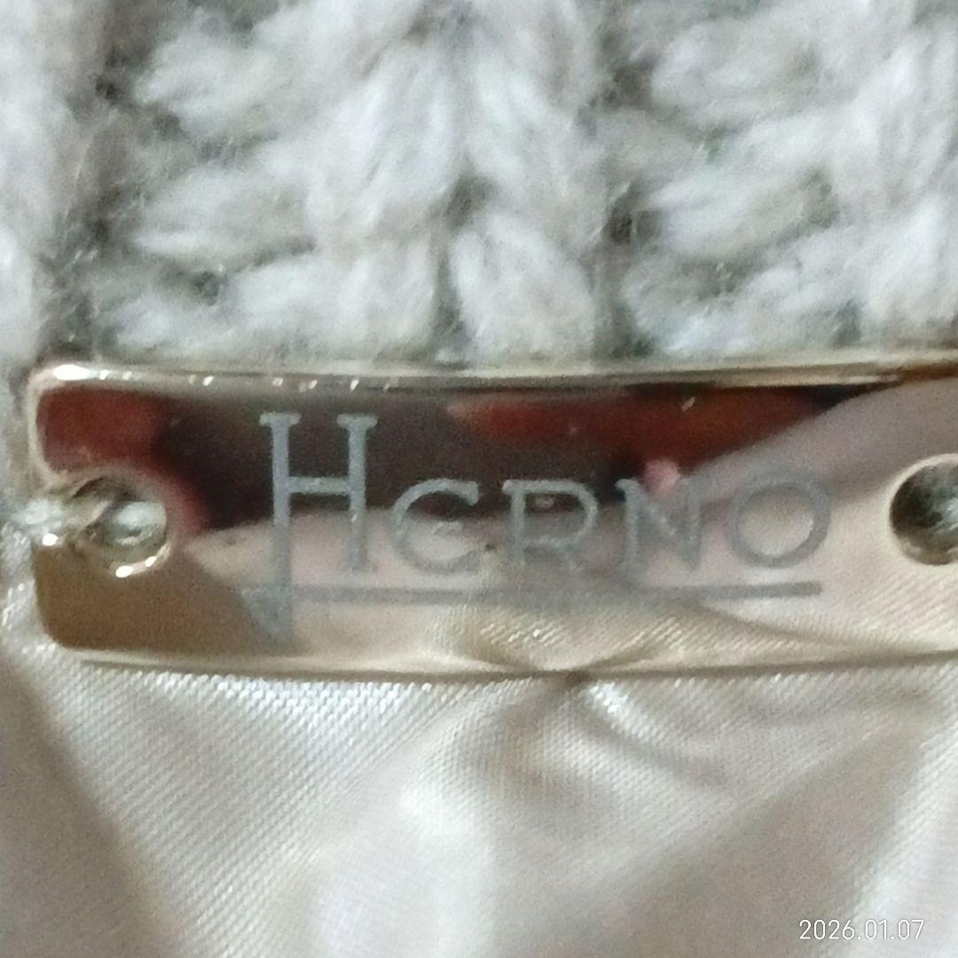 雑誌掲載　鈴木保奈美さん着用　美品　ヘルノ　異素材　ダウン　ニット　コート