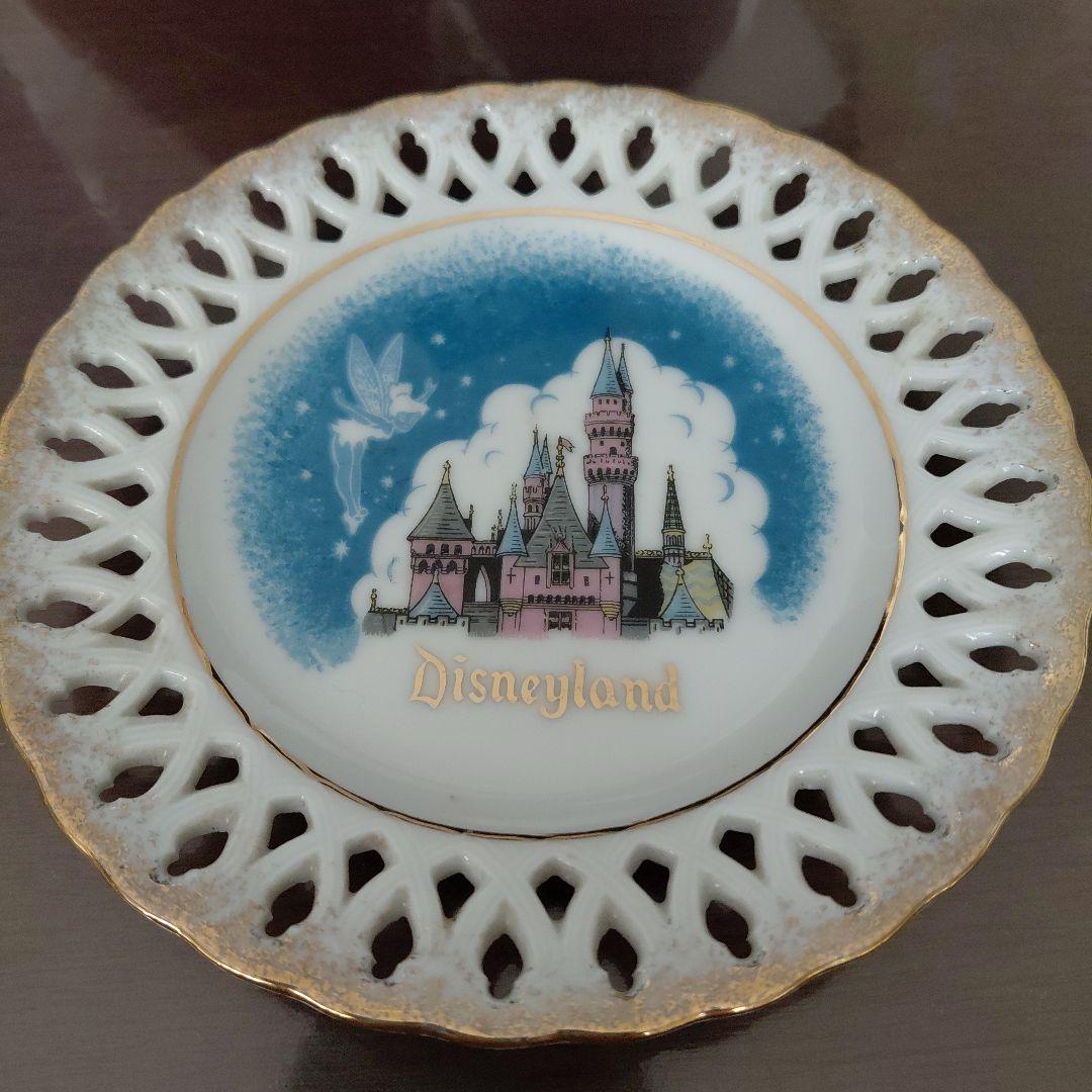 ②ディズニーランド 陶器皿　ヴィンテージ　デザート皿　ティンカーベル