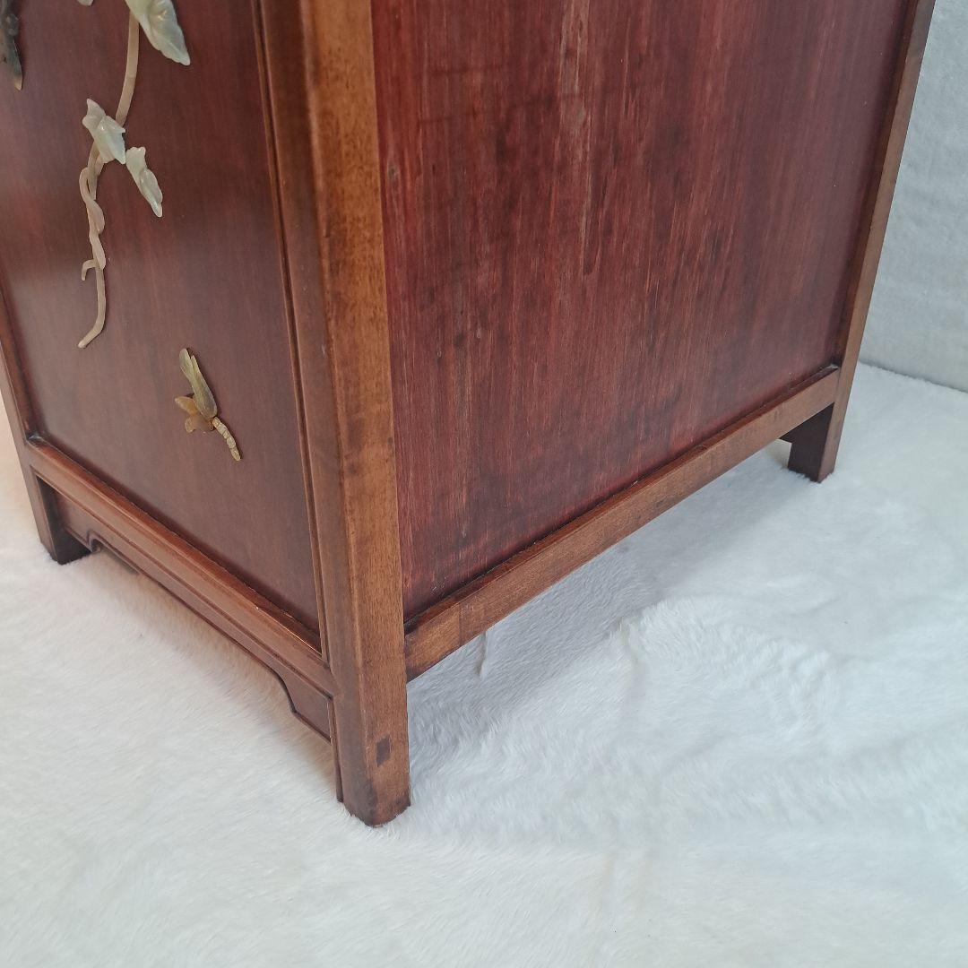 美術品 　希少　石細工　中国　 チェスト　工芸品　箪笥 骨董　アンティーク