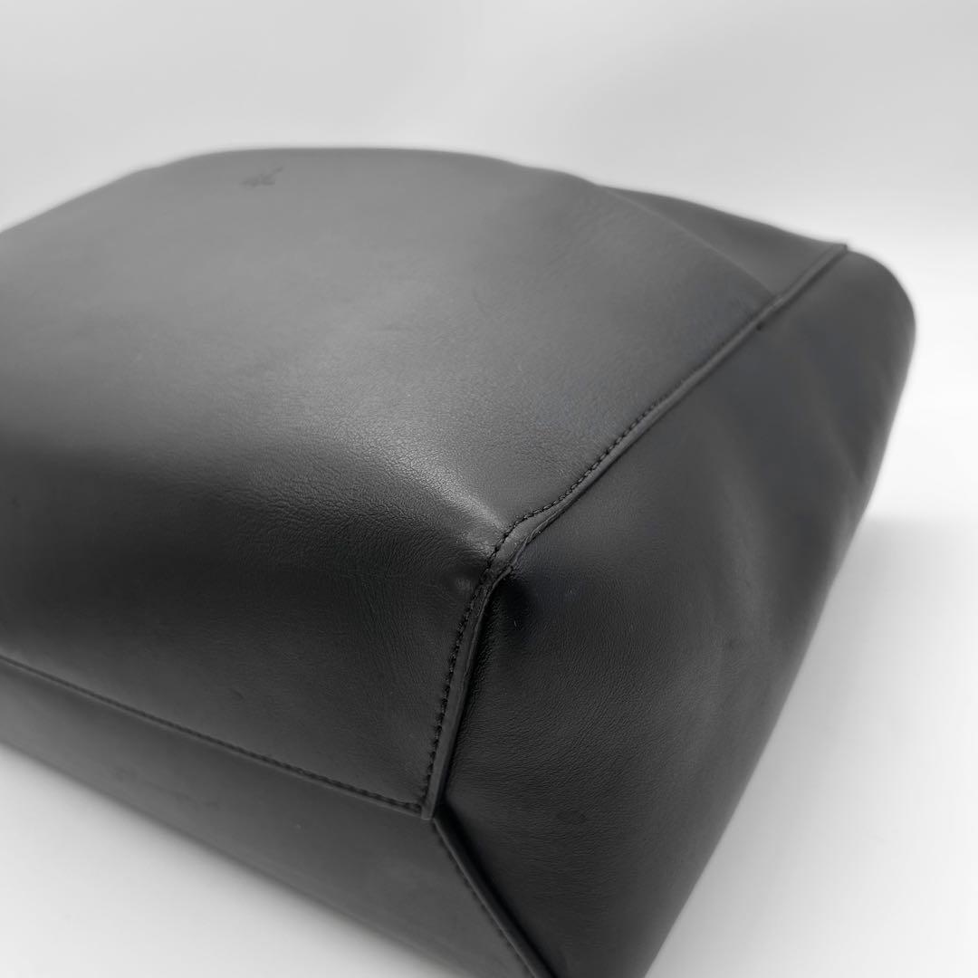 HAGS　高島屋　トートバッグ　ビジネス　オールレザー　黒　ロゴ　A4　肩掛け