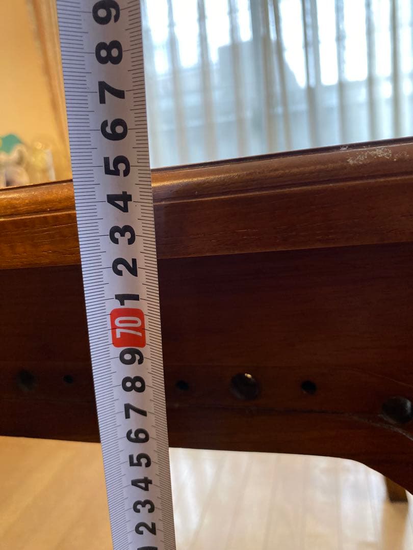 アジアン家具　アンティーク調ダイニングテーブル（椅子は付属しません）