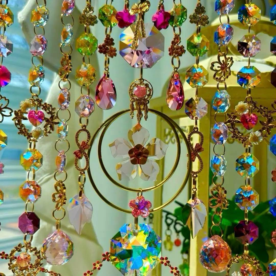 桜SAKURA桜SWAROVSKIオーナメント✩.*˚ 置き型サンキャッチャー