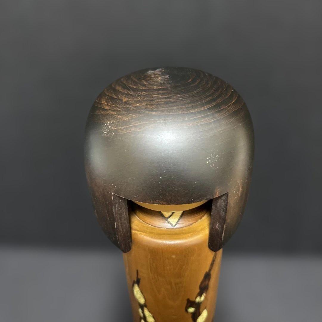 大サイズ 卯三郎 創作こけし ねこやなぎ 31センチ木札付き 箱入り