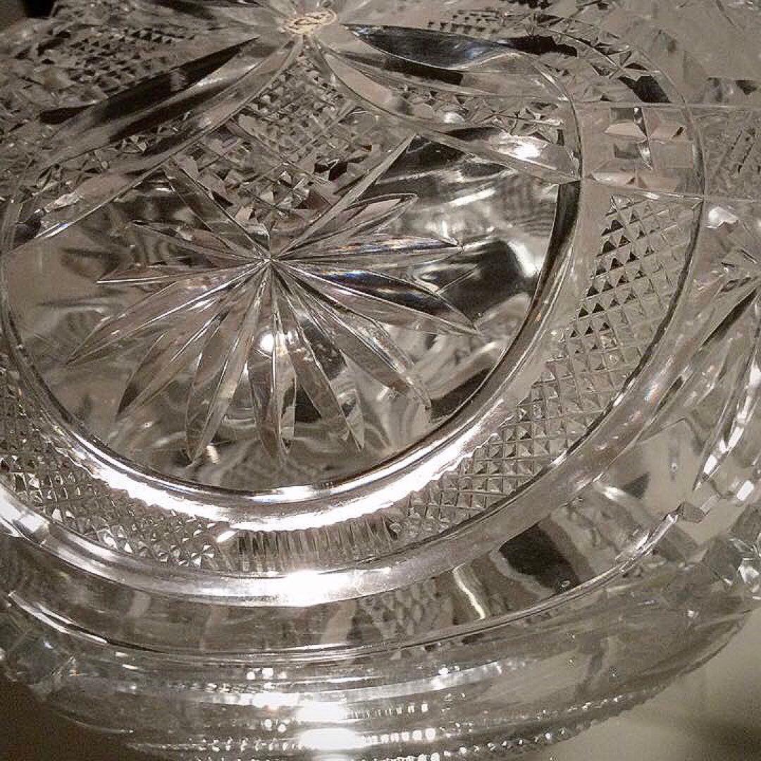 極希少☆美品 オールドバカラ 1890年 クリアクリスタル カット装飾ボウル
