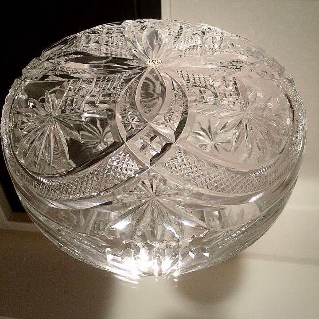 極希少☆美品 オールドバカラ 1890年 クリアクリスタル カット装飾ボウル