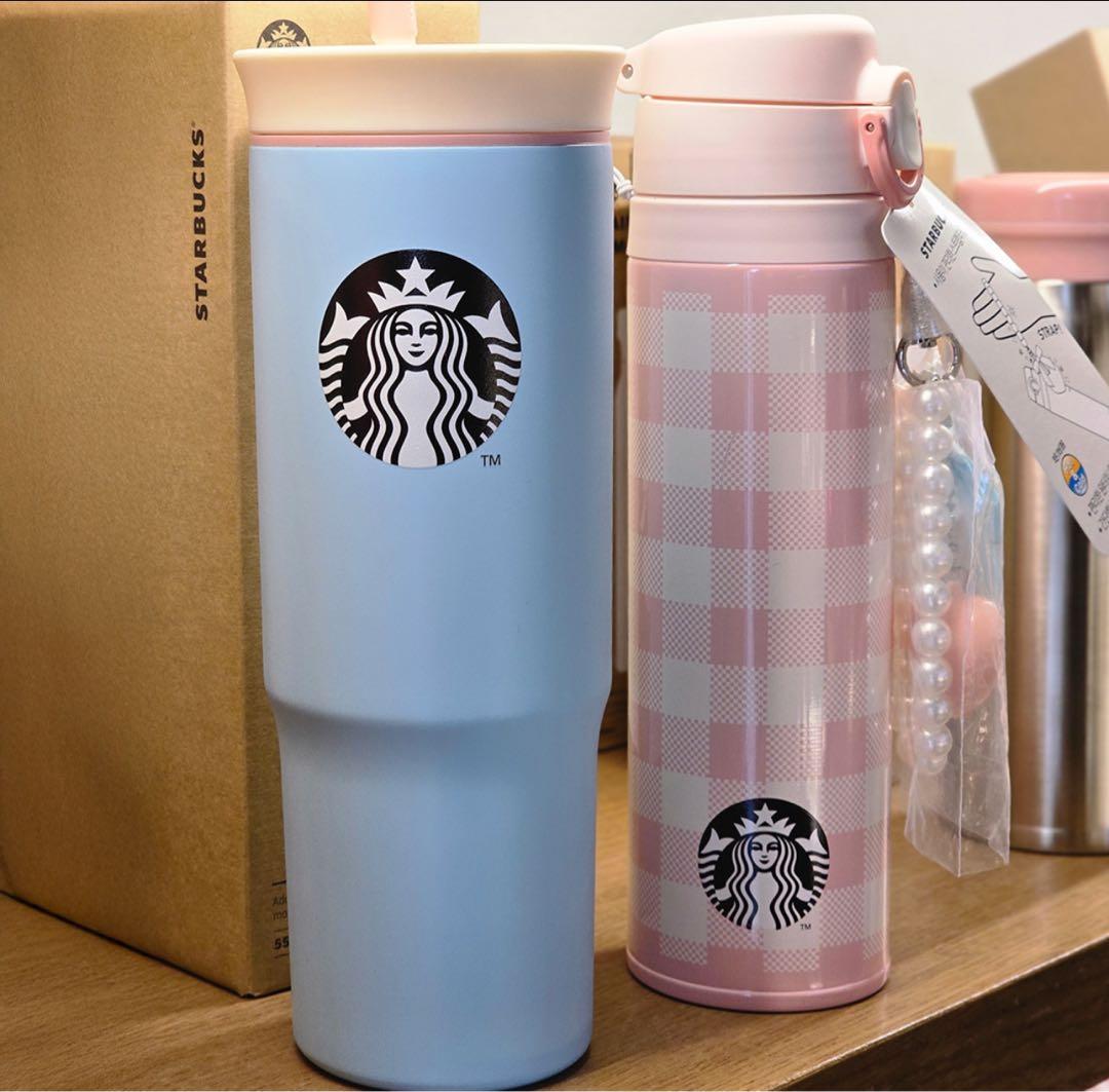 【韓国限定】スタバ　バレンタイン限定　サーモスタンブラー　チャーム付　550ml