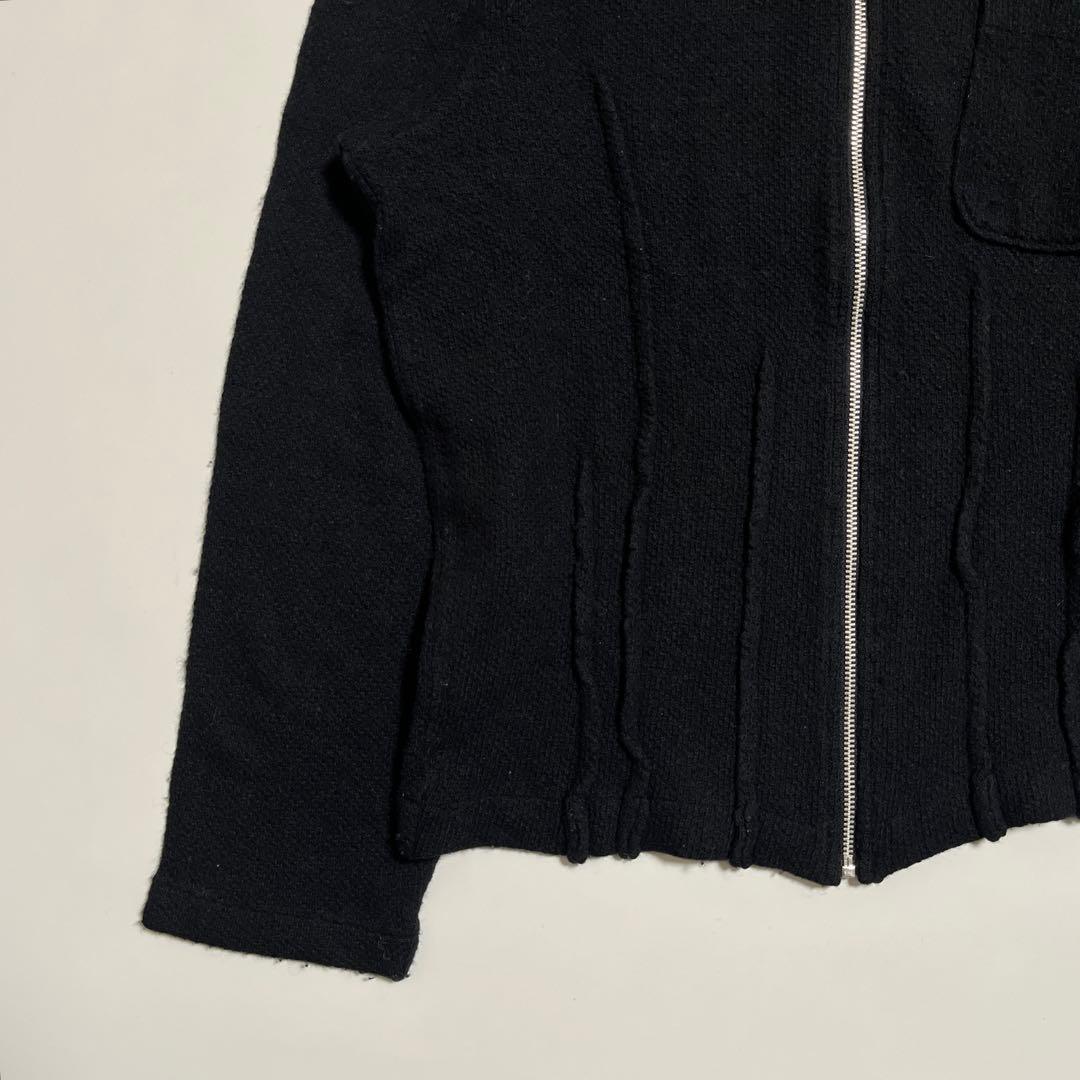 COMME des GARÇONS HOMME ウールジップジャケット ブラック
