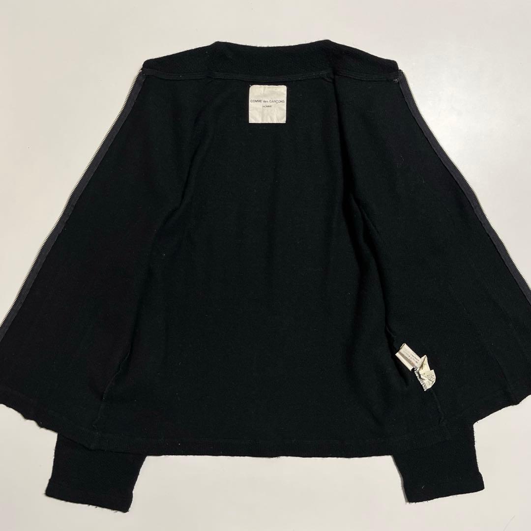 COMME des GARÇONS HOMME ウールジップジャケット ブラック