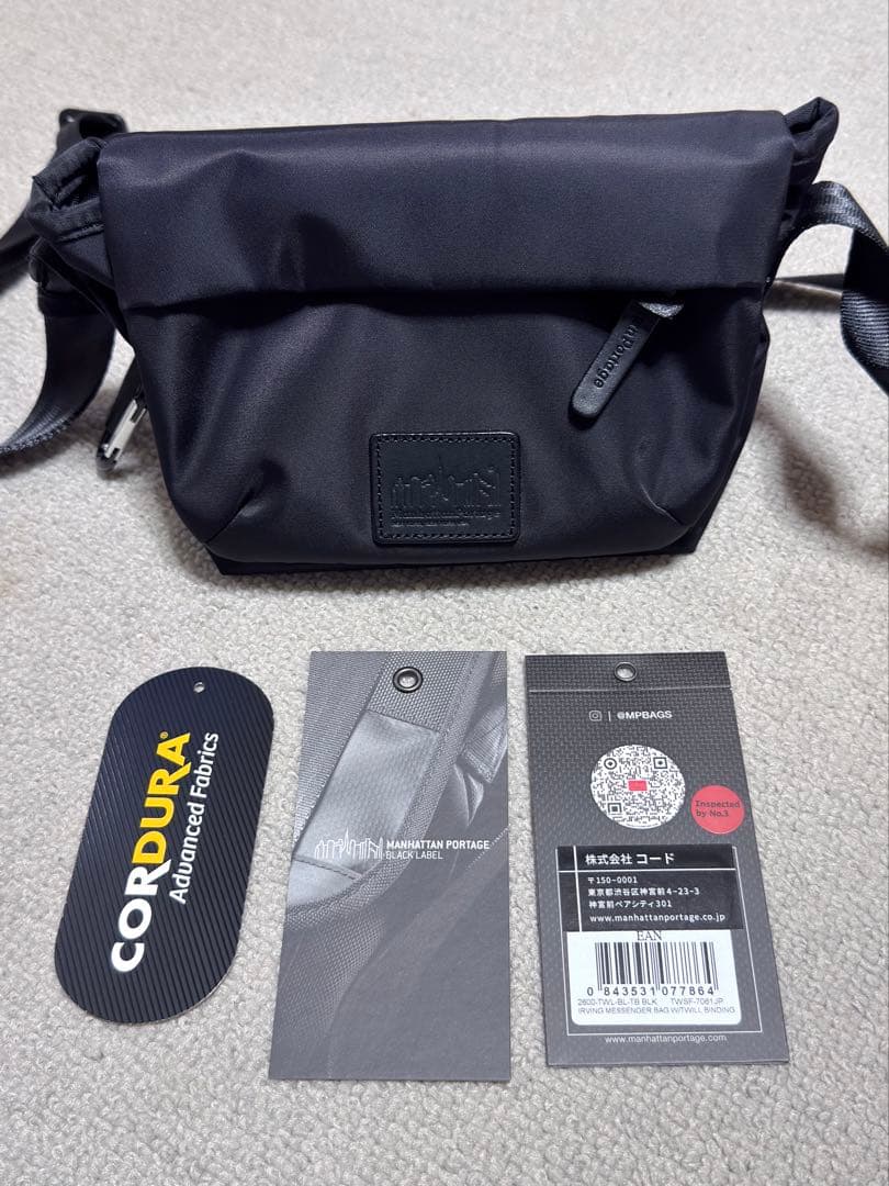 極美✨マンハッタンポーテージ　ブラックレーベル　メッセンジャーバッグ　ショルダー