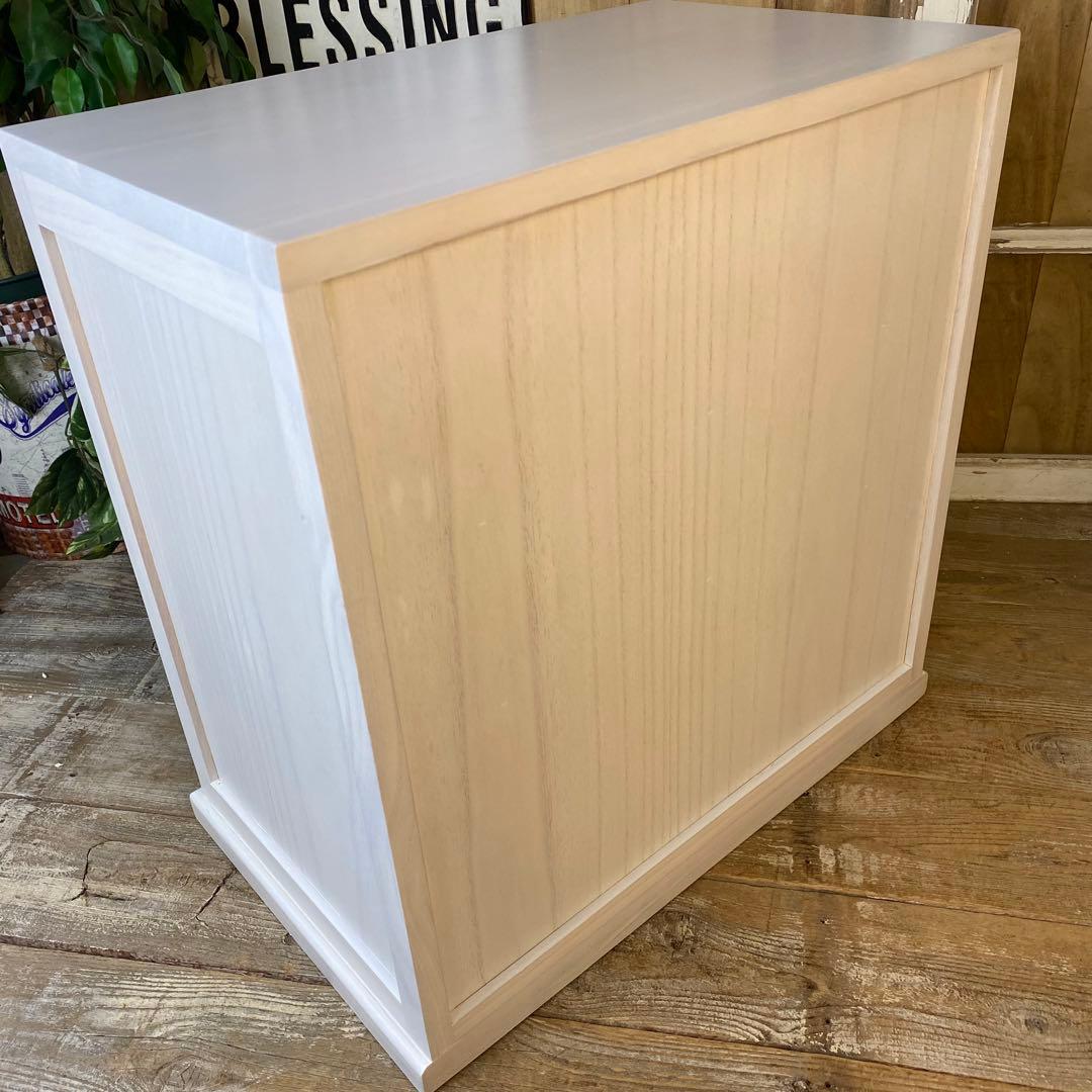大幅値下げセール中！木製多引き出し桐チェストタンスAホワイト56㎝×58㎝