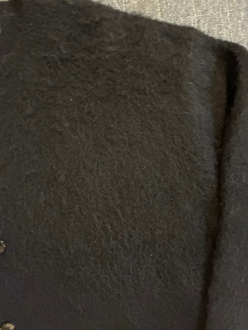 アダムエロペ　ADAM ET ROPE' モヘア　ウール　カーディガン　ブラック