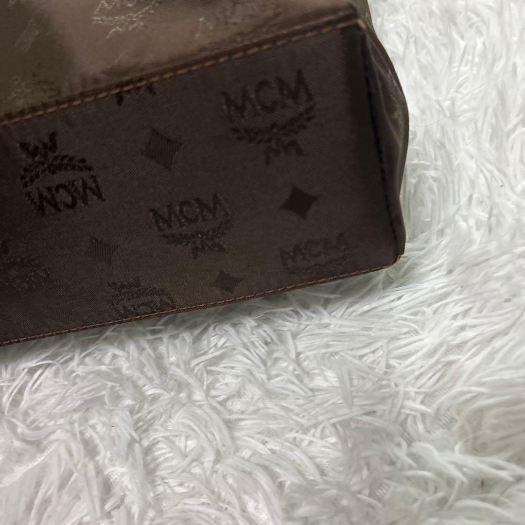 MCM トートバッグ 正規 ブラウンエムシーエム ヴィセトス柄 ブラウン 肩掛け