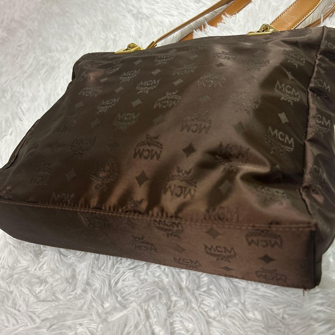 MCM トートバッグ 正規 ブラウンエムシーエム ヴィセトス柄 ブラウン 肩掛け