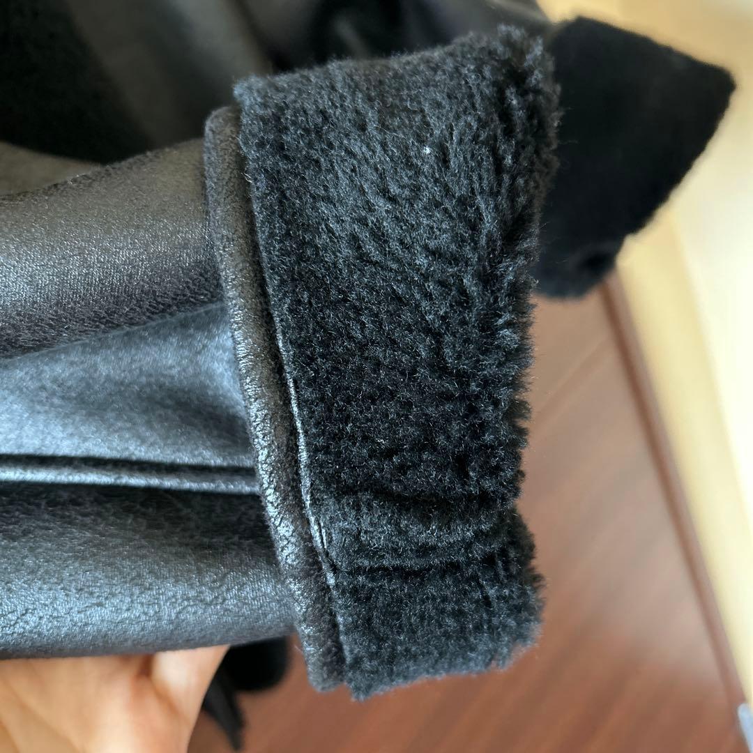 美品ZARA ZWダブルフェイスジャケット サイズS 黒