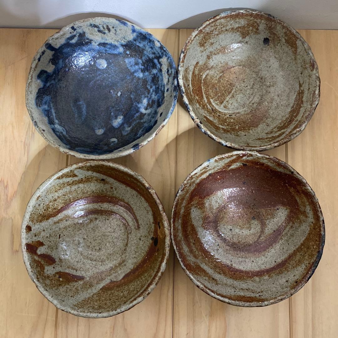 小野哲平　茶碗×4