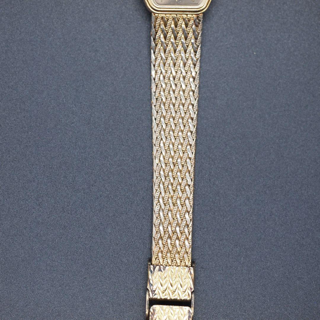 オメガ デヴィル 10K RGP ゴールド文字盤 レディース 手巻き 不動