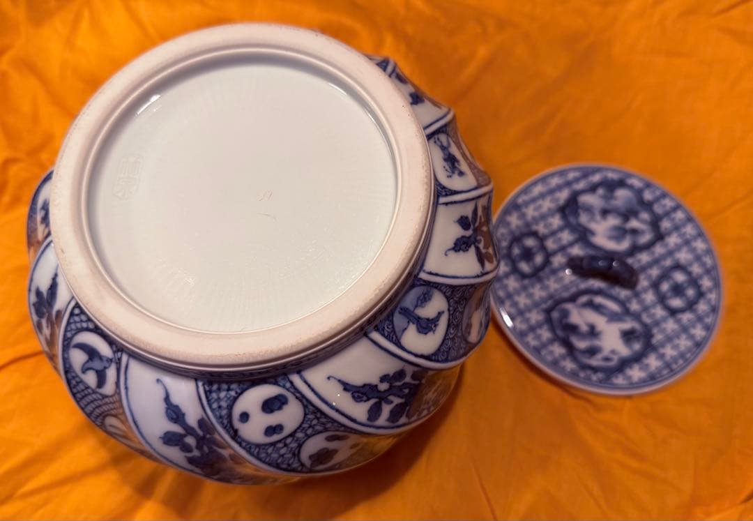 茶道具　水差し(色絵祥瑞四君小図　三浦竹泉作)