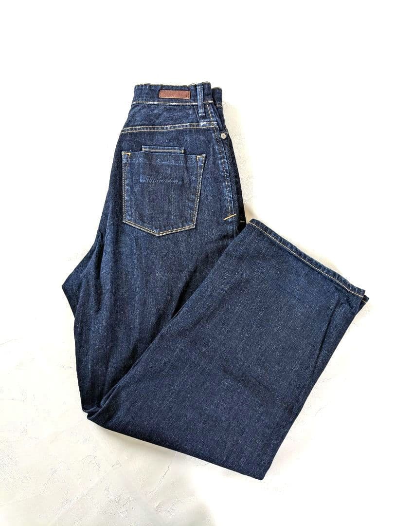 ヤヌーク　ジョーン　25　ワイドデニムパンツ