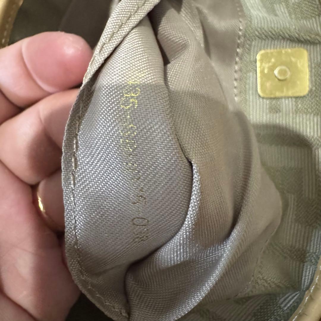 FENDI ズッカ柄 ミニ トートバッグ キャンバス レザー