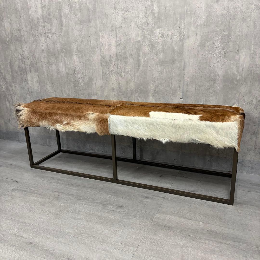 KARE ヤギ皮　カントリーライフ　ベンチ　毛皮