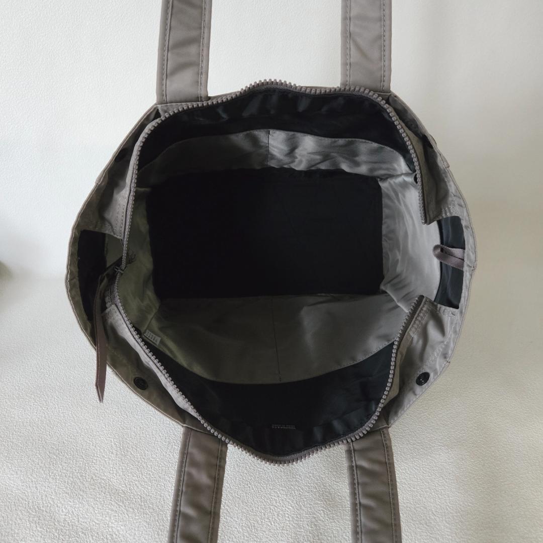 PORTER＿ SHELL TOTE(L)＿ポーターシェルトートカーキグレー