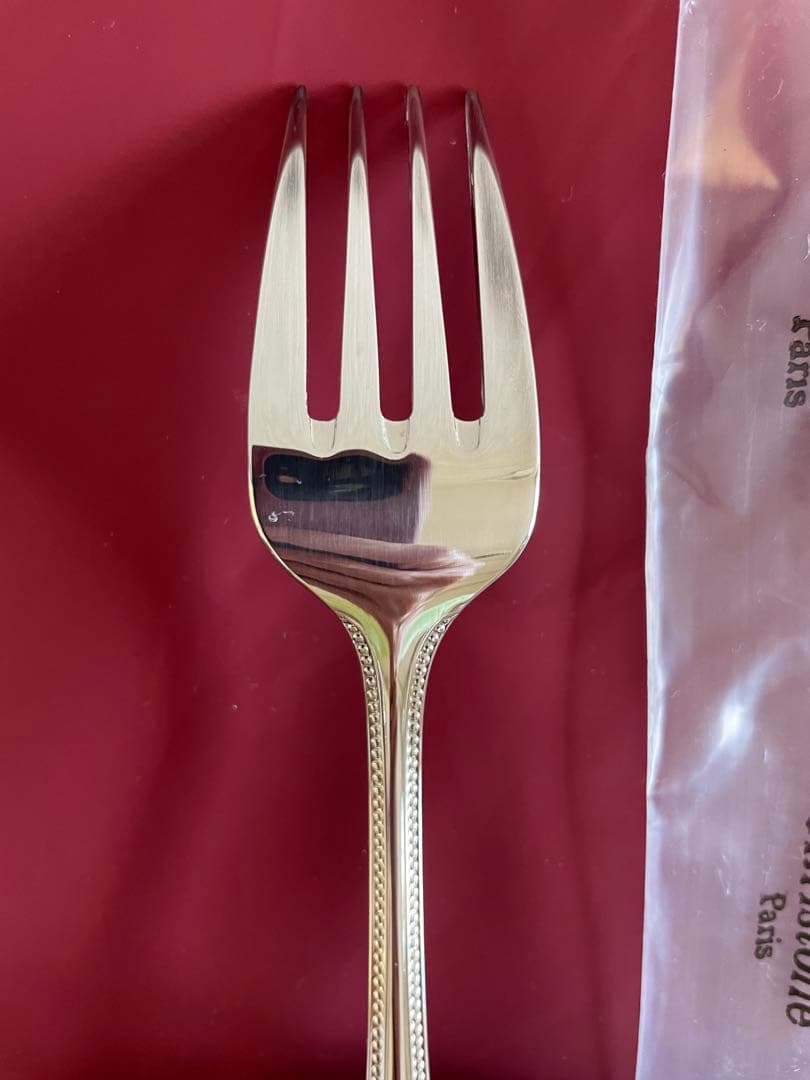 Christofle Perlesシルバーデザートフォーク5本セット