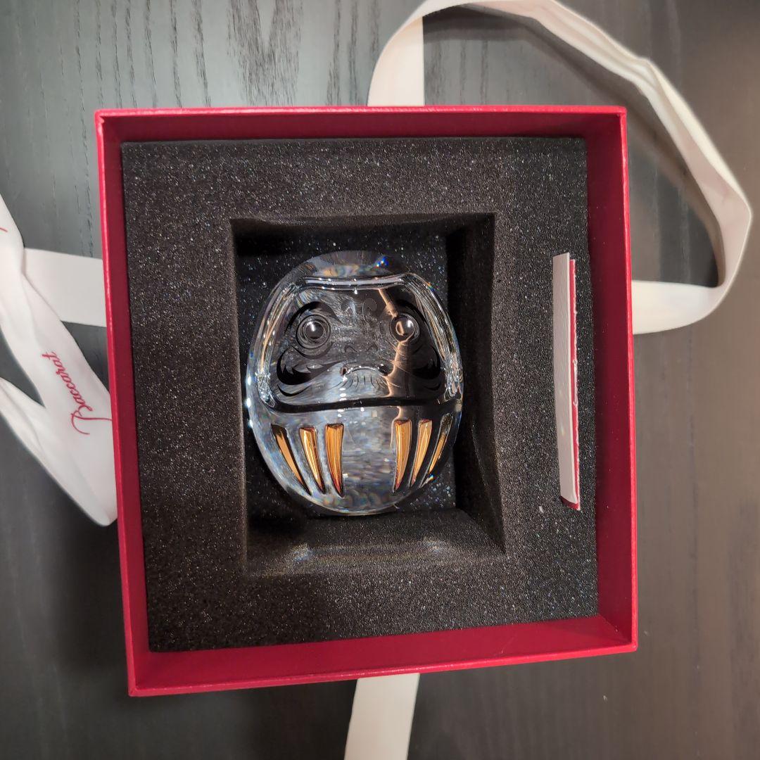 【新品未使用品】バカラ ダルマ　クリスタル置物