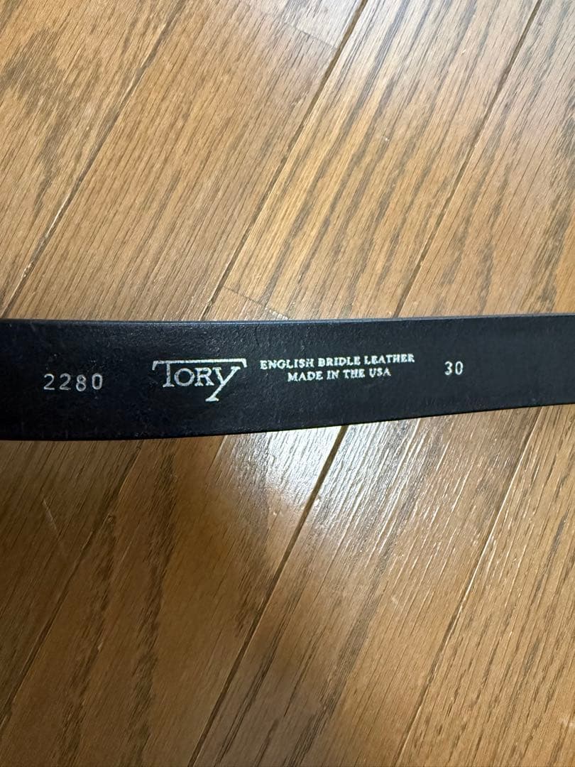 【TORY LEATHER】　ブラックフックベルト