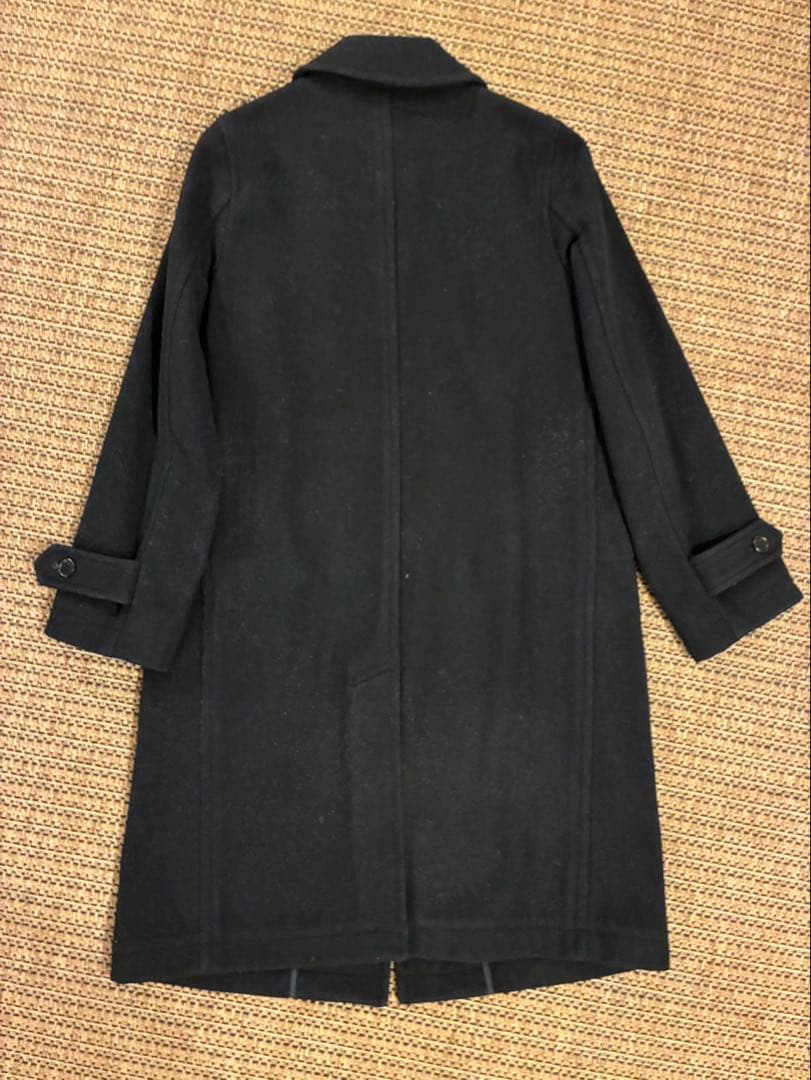MHL. ウール　ステンカラーコート　ブラック　サイズⅠ