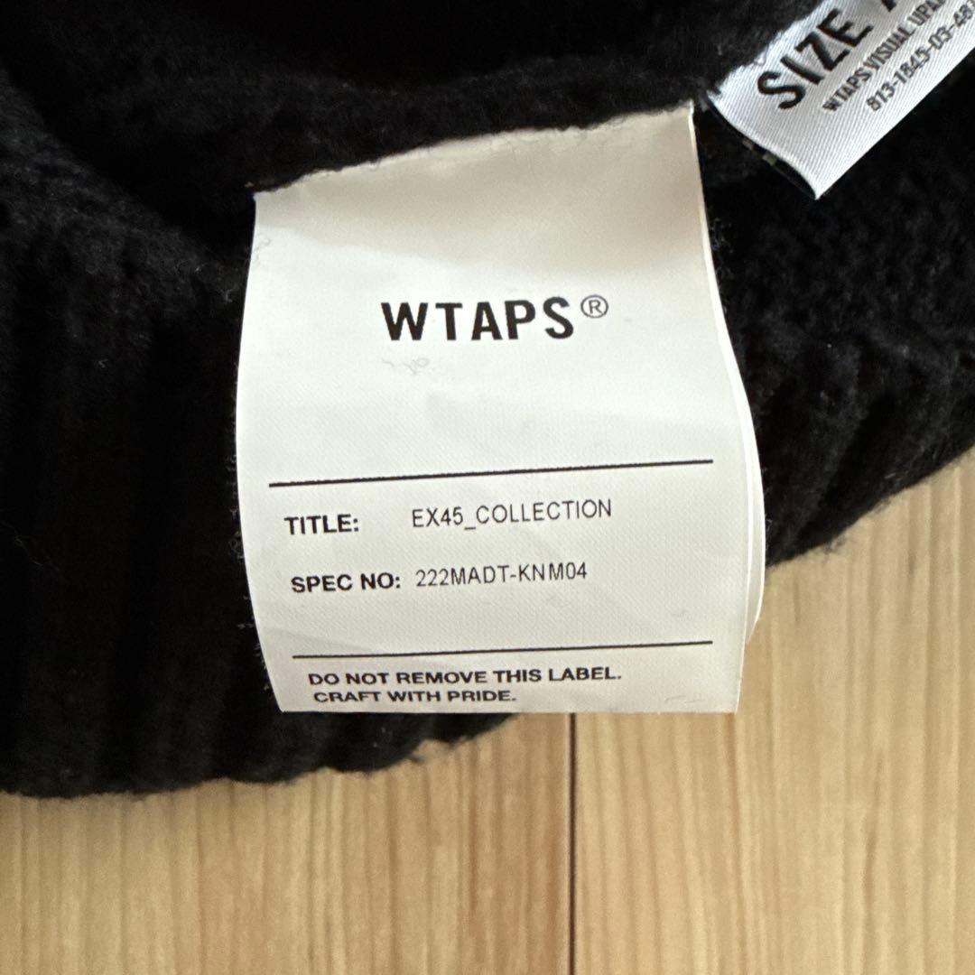 WTAPS ブラック ジップアップ カーディガン