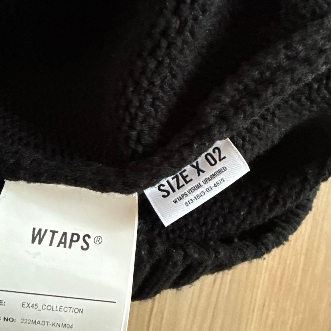 WTAPS ブラック ジップアップ カーディガン
