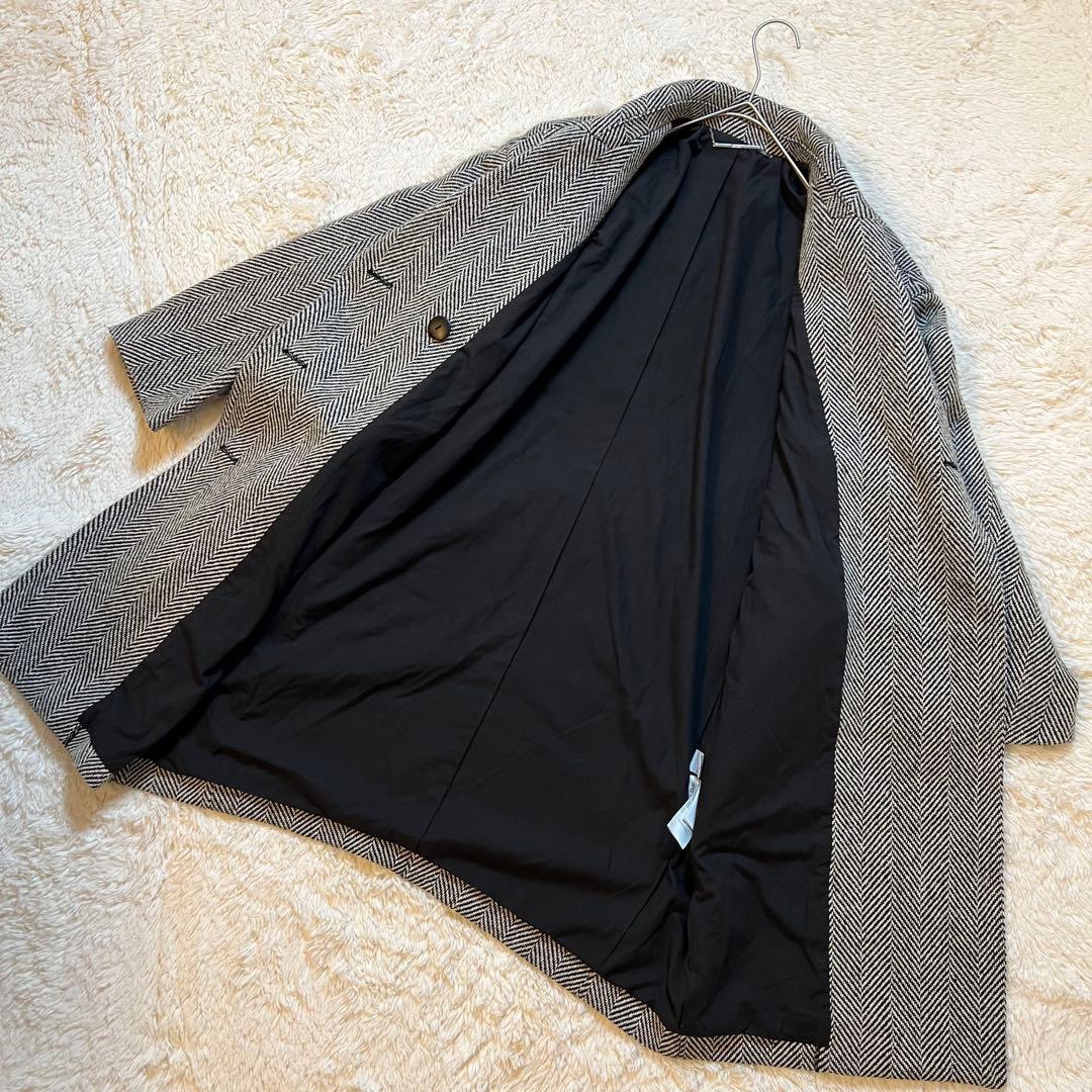 美品✨ Mila Owen ハーフ丈コクーンコート ヘリンボーン 早い者勝ち