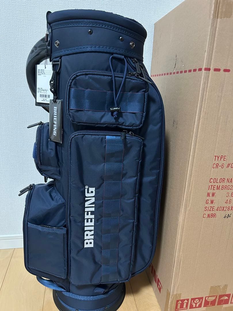【新品•未使用】BRIEFING キャディバッグ CR-6 ネイビー