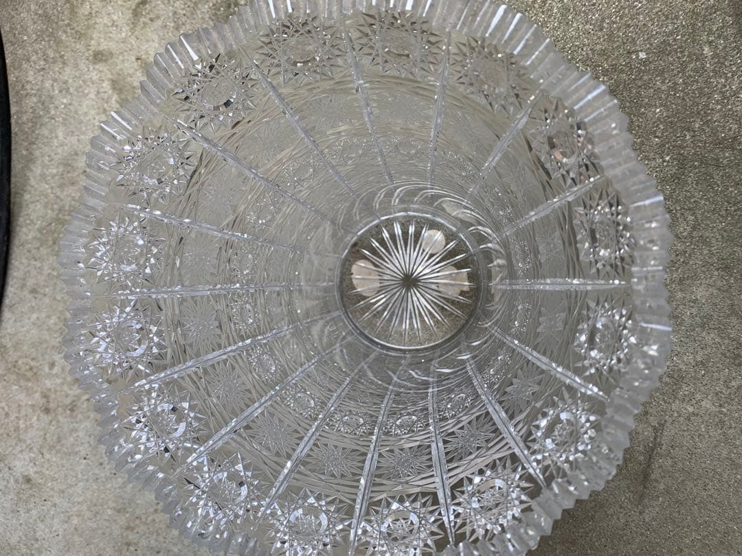 ボヘミアグラス フラワーベース 500PK 花瓶 花器