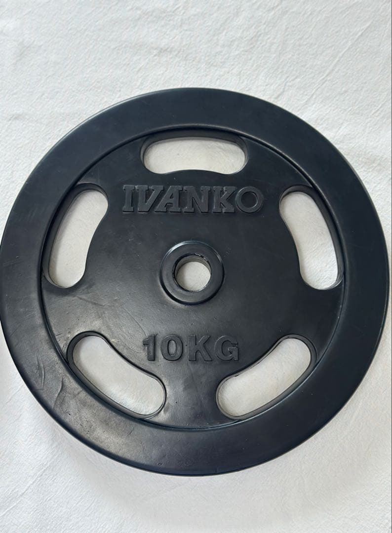 IVANKO ラバープレート 10kg 2枚 セット 穴径28mm イヴァンコ