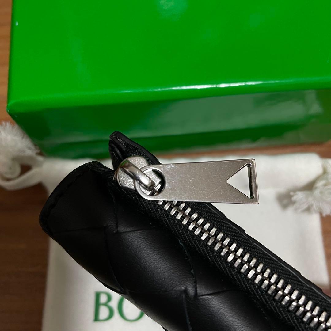 未使用展示品　BOTTEGA VENETA 三つ折り　財布　ブラック