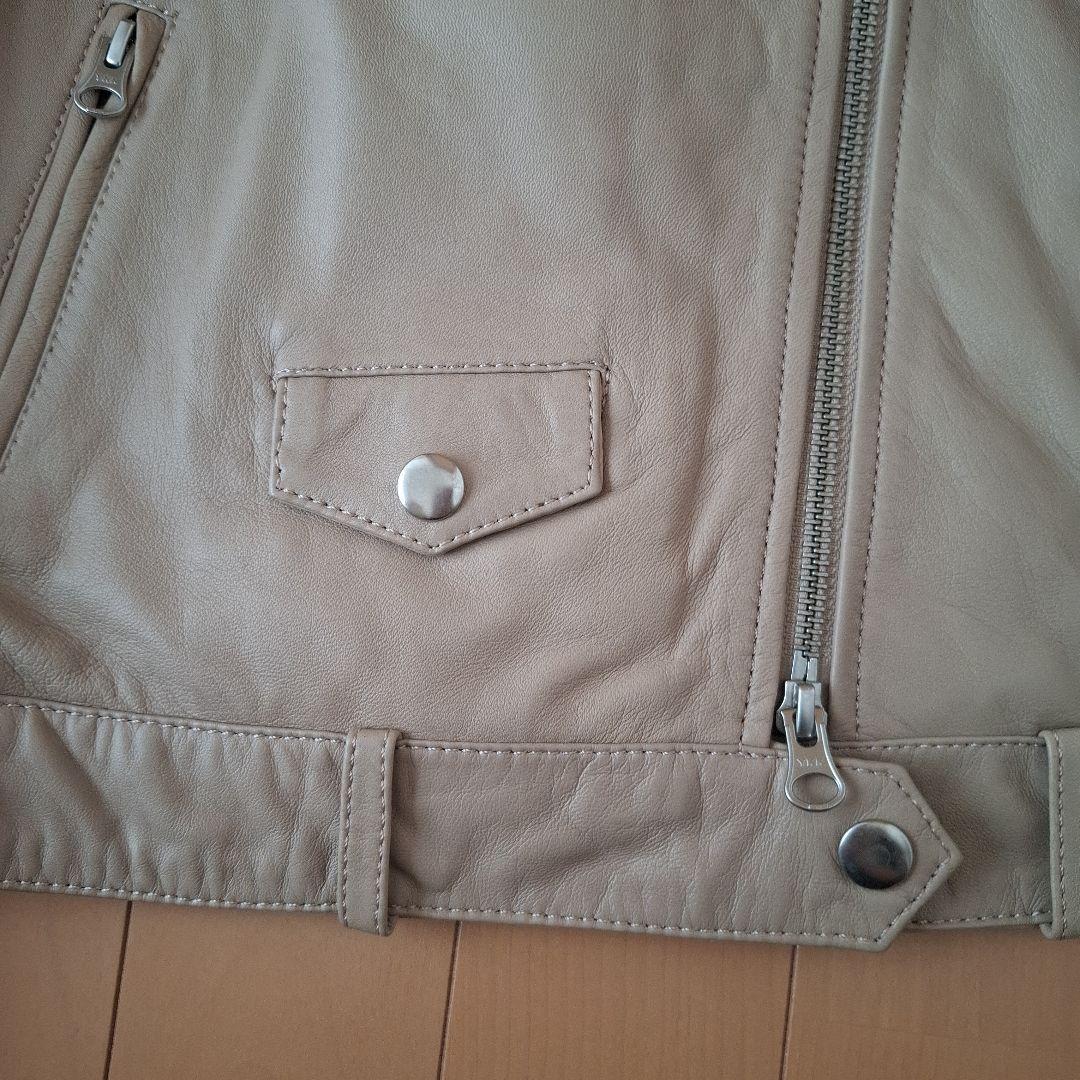 【美品】SLOBE IENA ライダースレザージャケット ラムレザー 40号
